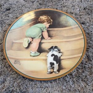 THE HAMILTON COLLEC. | On the Up and Up A Child’s Best Friend Collectible Plate